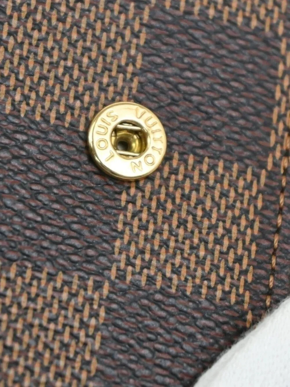 LOUIS VUITTON Agenda PM Cover Damier Ebene Leather Brown Spain